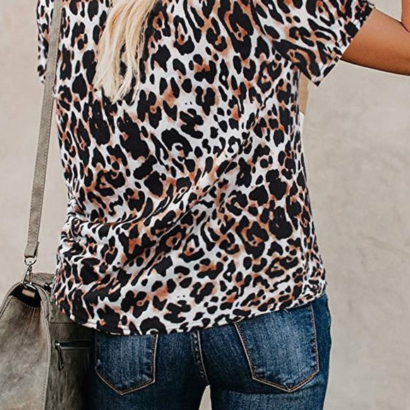 Leopard Print Short Sleeve Shirt - Picture 3 of 4